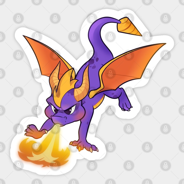 Purple Dragon Fire! Sticker by YukiGoomba
